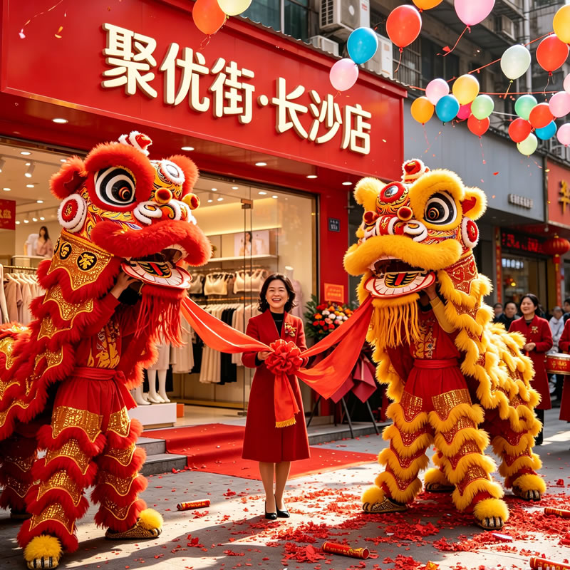 聚优街门店开业实况